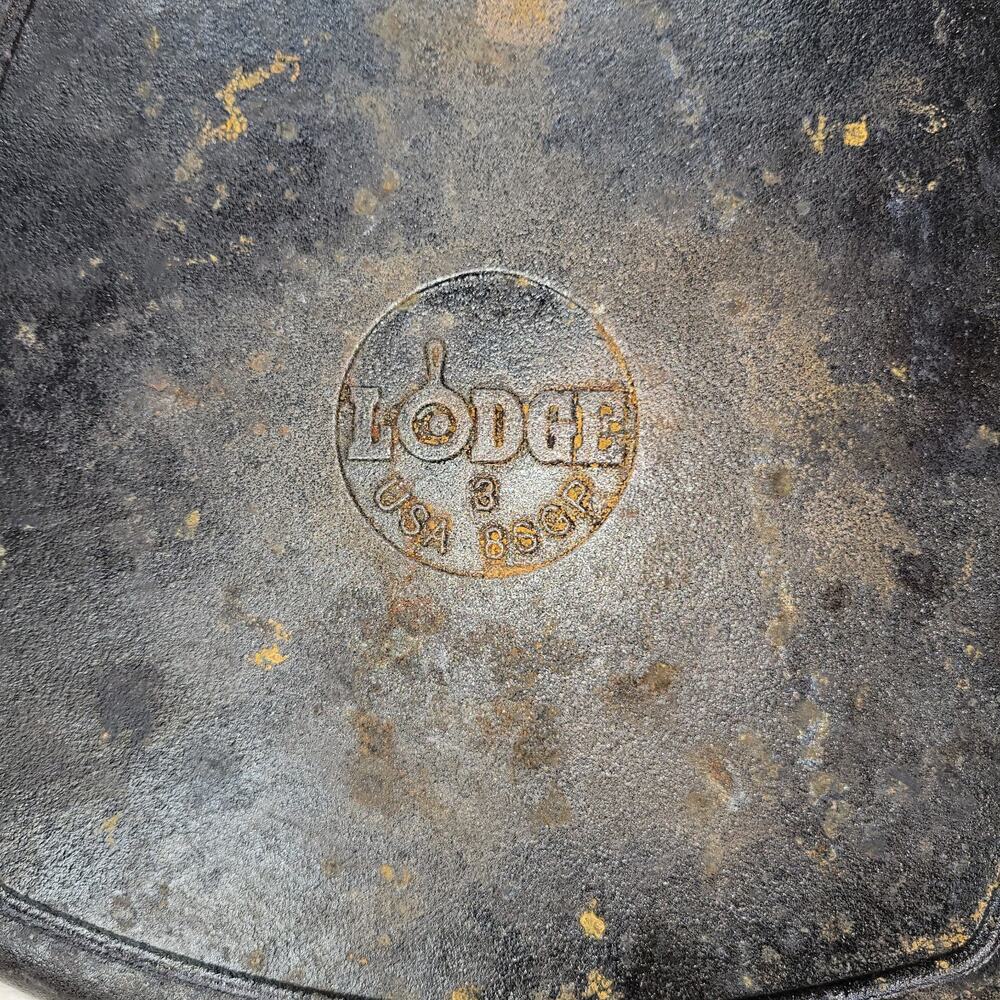 Lodge Pan Cast Iron Square Grill Pans 10 1/2” & Handle USA 289X Kitchen L8SGP - Picture 14 of 15